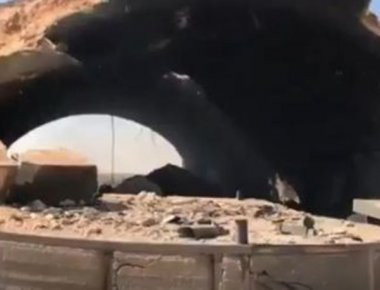 Στη δημοσιότητα το πρώτο βίντεο της βομβαρδισμένης βάσης Σαϊράτ (βίντεο)